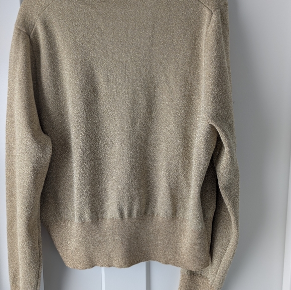 J. Crew Beige Knit V-Neck Cardigan - Picture 7 of 9